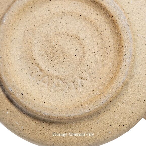 Vtg Japan Hand Turned Stoneware Vortex Coffee Mug 12oz Tea Cup Textured Infinity - Picture 12 of 14